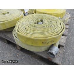 T-194: Fire Hose – 1.75 Inch – 50 Ft. Lengths – 8 Items