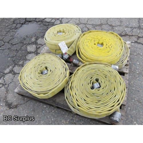 T-195: Fire Hose – 1.75 Inch – 50 Ft. Lengths – 8 Items