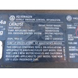 Q-1010: 2007 Volkswagen Passat 2.0T Wagon – 274971 kms