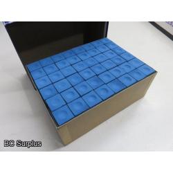 Q-80: Pool Table Chalk – Blue – 1 Gross – Unused
