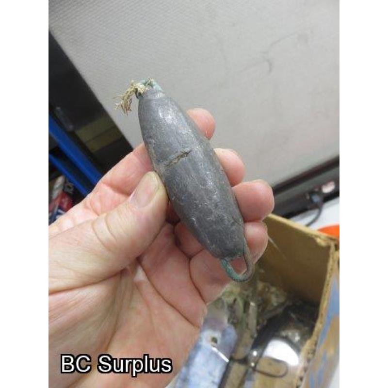Q-87: Fishing Supplies & Lead Weights – 1 Lot