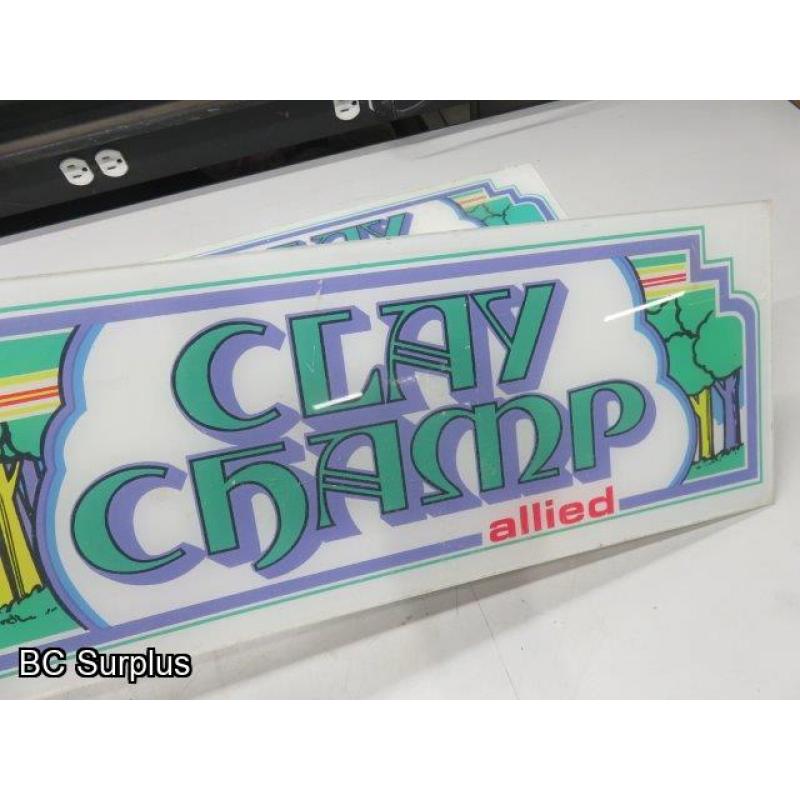 Q-40: Video Game Headers – Clay Champ – 2 Items