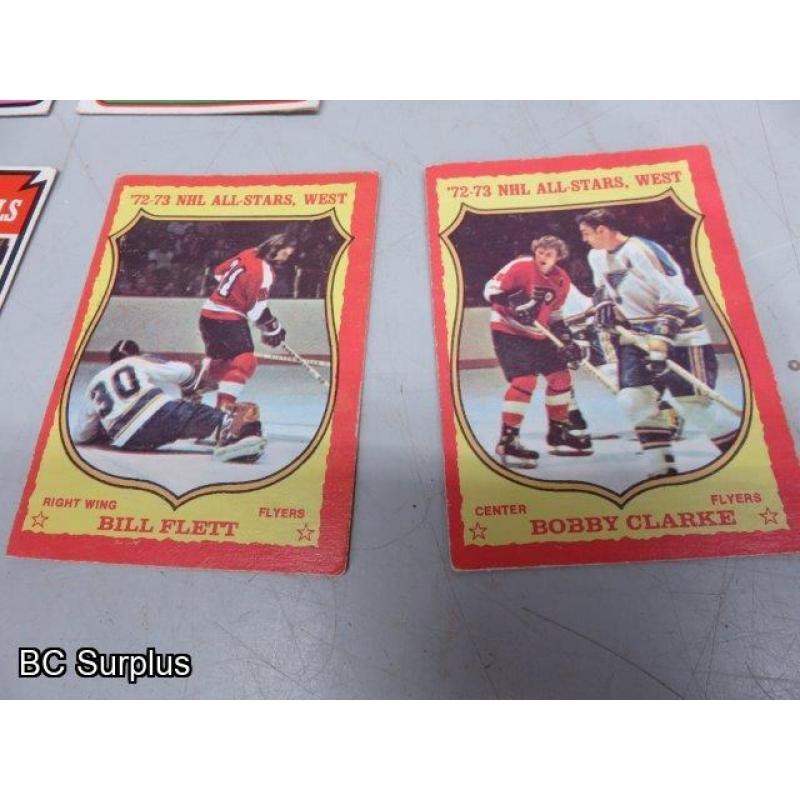 Q-47: Hockey Cards – 1972 to 1974 – Various – 18 Items