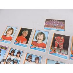 Q-49: Buffalo & Detroit Hockey Cards – 1972 to 1974 – 29 Items