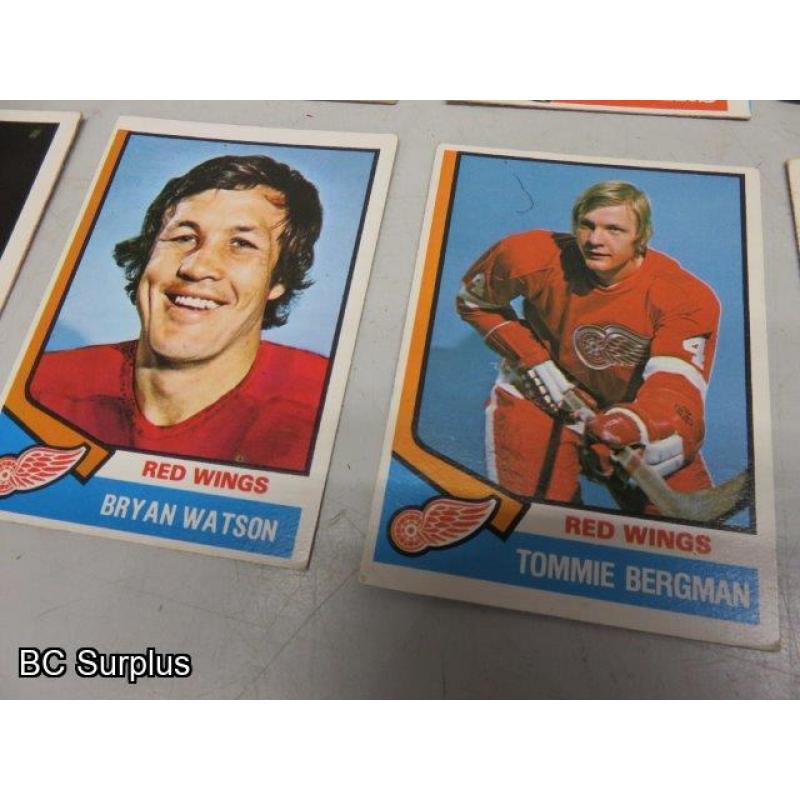 Q-49: Buffalo & Detroit Hockey Cards – 1972 to 1974 – 29 Items