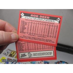 Q-60: Baseball & Football Cards – 1986 to 1990 – 1 Lot