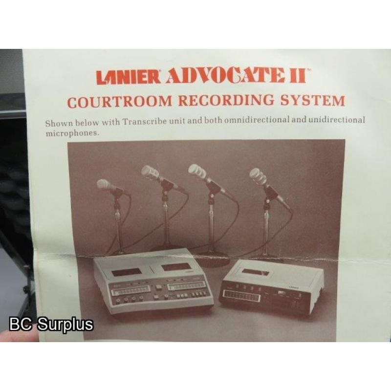 Q-124: Lanier Courtroom Recording System – 1 Set
