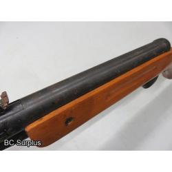 Q-115: Breach Load Pellet Air Rifle – Wooden Stock – 1 Item