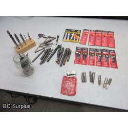Q-135: Sabre Saw Blades & Drill Bits – 1 Lot