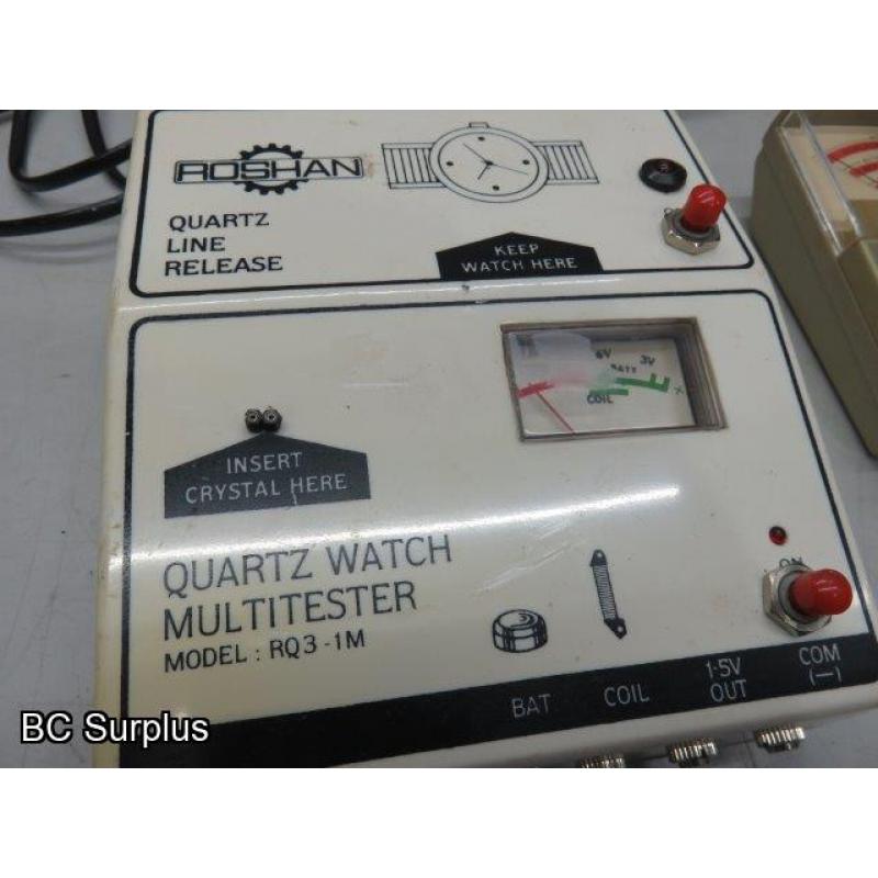 Q-151: Quartz Watch Multi-Tester & Battery Tester – 1 Lot