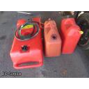 Q-213: Plastic Fuel Tank & Jerry Cans – 3 Items