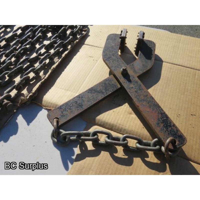 Q-233: Pallet Puller with Chain – Black