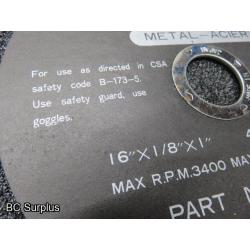 Q-287: Makita Abrasive Cut Off Wheels – 16 Inch – 2 Boxes