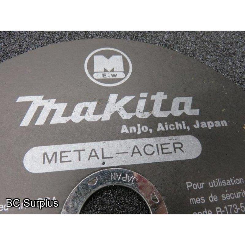 Q-286: Makita Abrasive Cut Off Wheels – 16 Inch – 2 Boxes