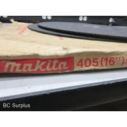 Q-286: Makita Abrasive Cut Off Wheels – 16 Inch – 2 Boxes