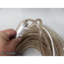 Q-351: Rope Lights – 5 Lengths of 75 Feet – Warm White