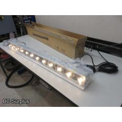 Q-358: LED Linear Light Bar – Programmable – White – Unused