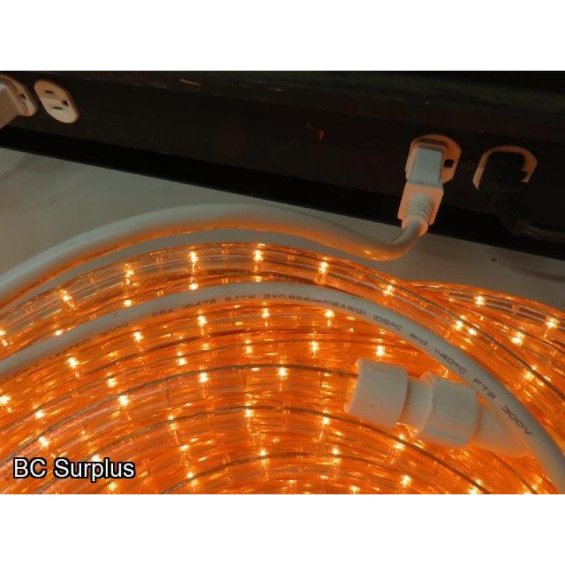 Q-323: Rope Lights – 3 Lengths of 75 Feet – Warm White