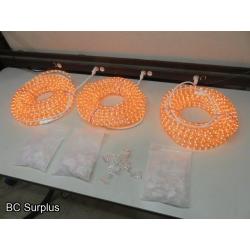 Q-323: Rope Lights – 3 Lengths of 75 Feet – Warm White