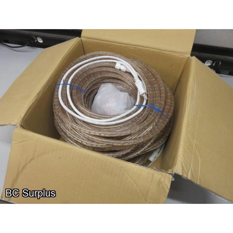 Q-322: Rope Lights – 3 Lengths of 75 Feet – Warm White
