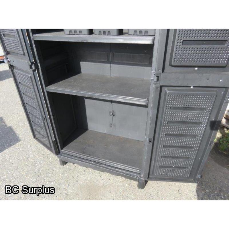 Q-415: Husky 2-Door Storage Cabinet with Keys