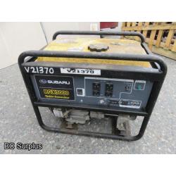Q-439: Subaru RGX3000 Portable Generator – 71 Hrs