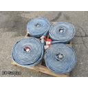 Q-455: Fire Hose – 2.5 Inch – 4 Used Lengths – 50 Ft Each – Blue