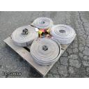 Q-460: Fire Hose – 2.5 Inch – 4 Used Lengths – 50 Ft Each – White