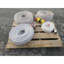 Q-461: Fire Hose – Mixed – 4 Used Lengths – 50 Ft Each – White