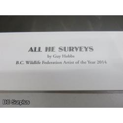 Q-468: Guy Hobbs Limited Edition Print - “All He Surveys”