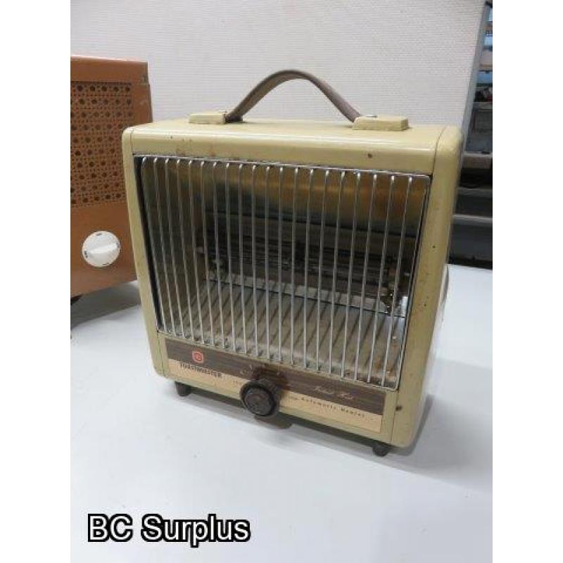 Q-491: Vintage Electric Heaters and Fans – 4 Items