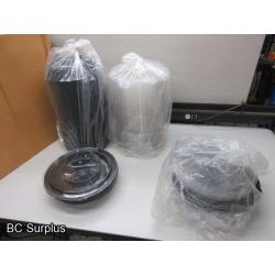 Q-517: Sabert Plastic Containers with Lids – Unused – 1 Case