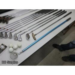Q-519: Vintage Wilson Golf Club Set with Drivers & Accessories