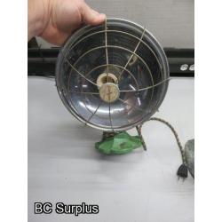 Q-491: Vintage Electric Heaters and Fans – 4 Items