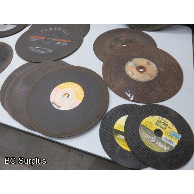 Q-524: Cutting Discs & Grinding Wheels – Various – 1 Lot