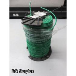 Q-540: Copper 10AWG Single Conductor Elec Wire – 500 ft Reel – Gr