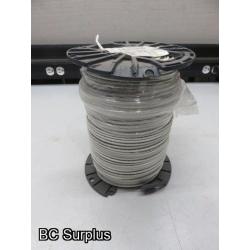 Q-542: Copper 10AWG Single Conductor Elec Wire – 500 ft Reel – Wh