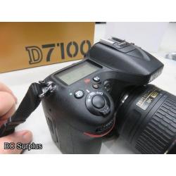 Q-563: Nikon D7100 Digital Camera; NO Charger – NO Battery