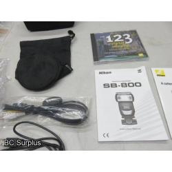 Q-567: Nikon Digital Camera & Flash Accessories – 1 Lot