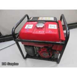 Q-555: Honda EM3000c Portable Gas Generator – 619 Hours