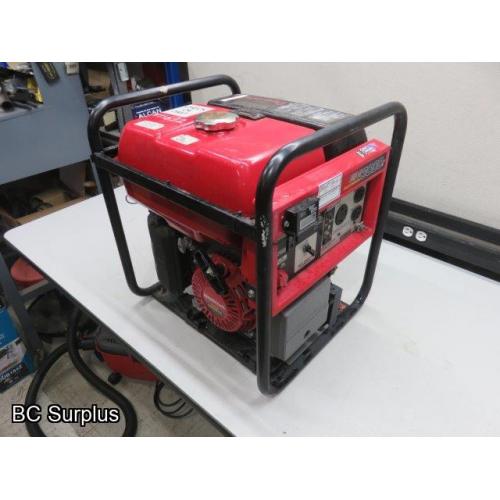 Q-556: Honda EM3000c Portable Gas Generator – 1 hour & 57 minutes