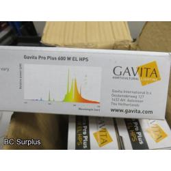 Q-579: Gravita Pro 600w Replacement Bulbs – Unused – 9 Items