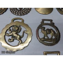 Q-597: Vintage Horse Brass – 15 Items