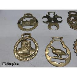Q-591: Vintage Horse Brass – 16 Items