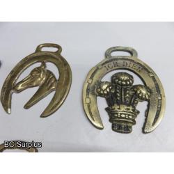 Q-594: Vintage Horse Brass – 15 Items