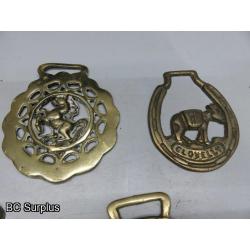 Q-595: Vintage Horse Brass – 14 Items