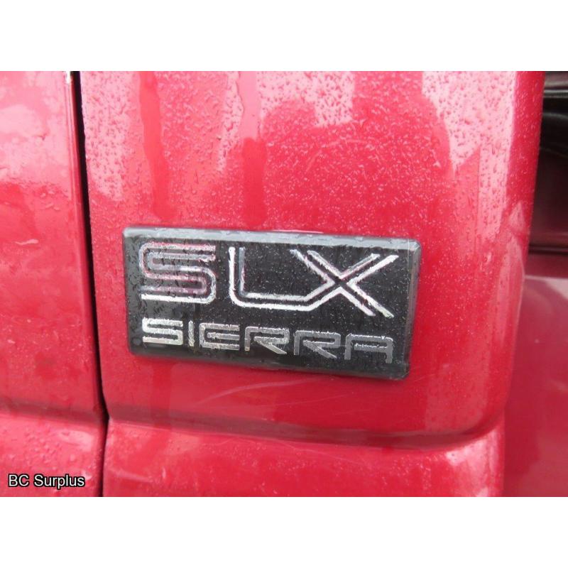 R-1005: 1991 GMC Sierra SLX 1500 4X4 Pick-Up – 458846 kms