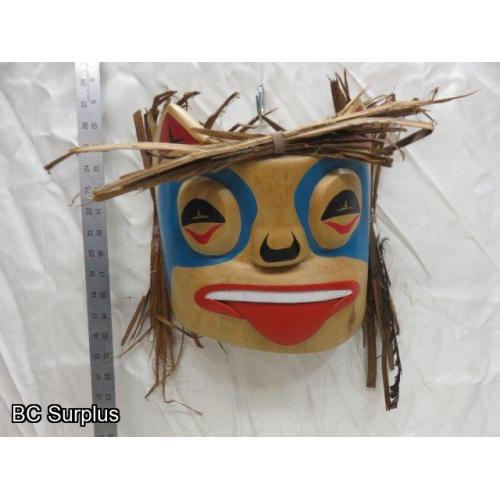 R-9: Carved Indigenous Mask – Unsigned