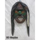 R-10: Carved Indigenous Mask - “Wild Men” - Signed