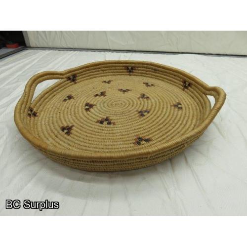 R-33: Salish-Style Pot Luck Serving Tray – Round